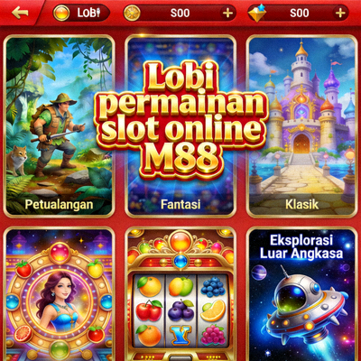 Lobi permainan slot online M88 dengan banyak pilihan tema menarik